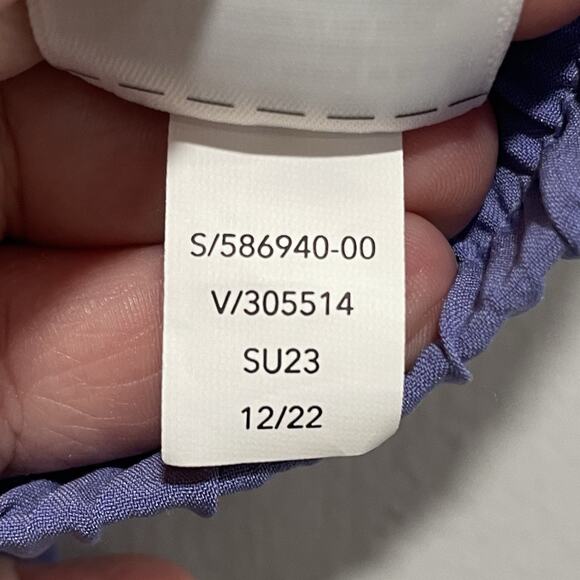 Athleta Lightweight Arrival Pant Size 4 Adonis Purple Cropped Loose Fit Pockets - Picture 8 of 8